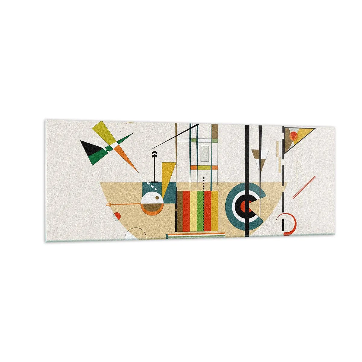 Üveg kép - És nevet a világ - 140x50 cm