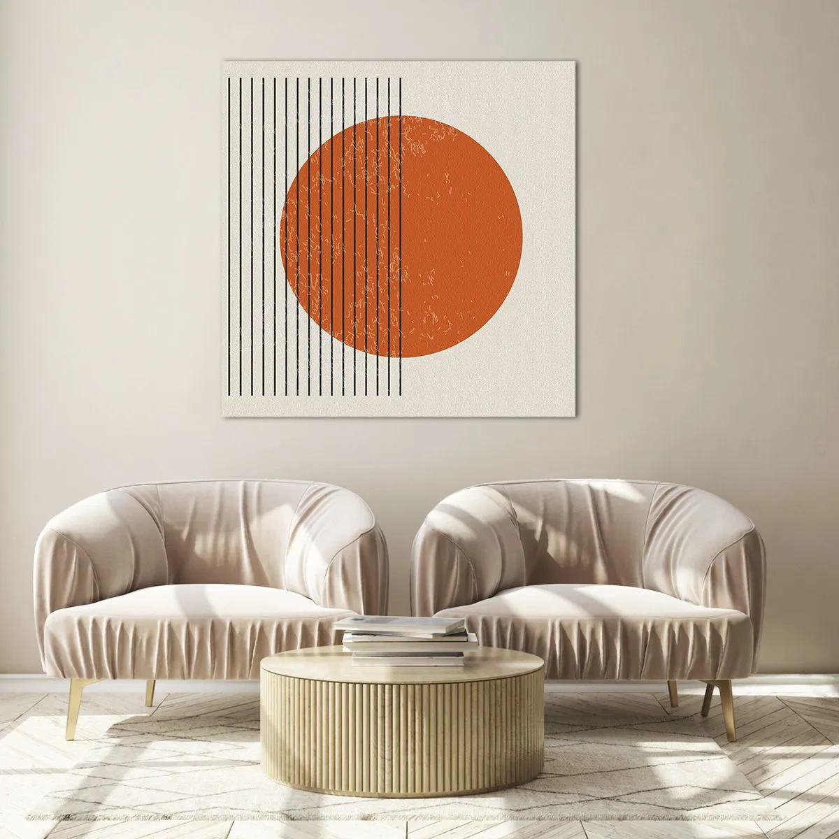 Üveg kép - Mindig a nap - 30x30 cm