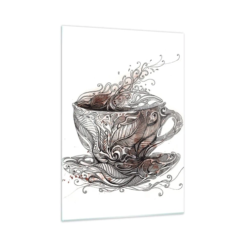 Üveg kép - Tea mindenre jó - 50x70 cm