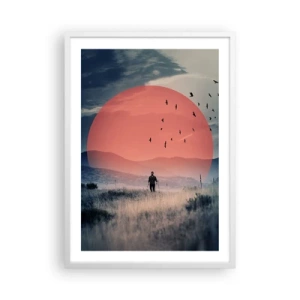 Poszter fekete keretben - Elemében - 50x70 cm