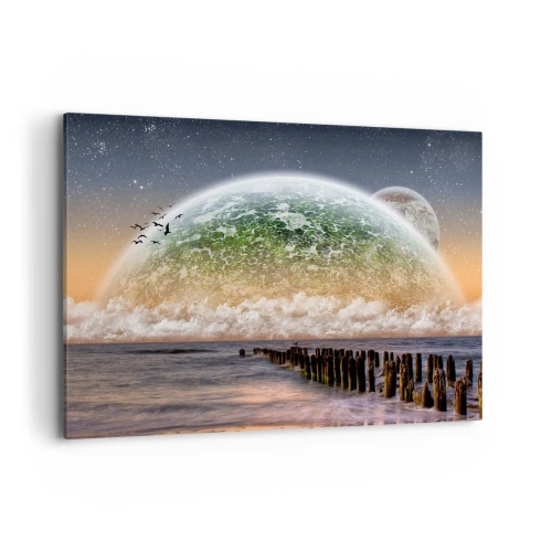 Vászonkép - És a világ kiemelkedett a vízből - 120x80 cm