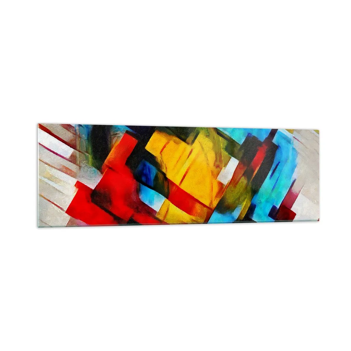 Üveg kép - Többszínű réteges - 160x50 cm