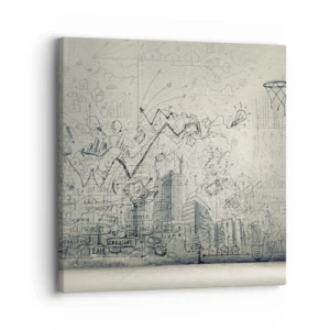 Vászonkép - A remek városi életem - 30x30 cm