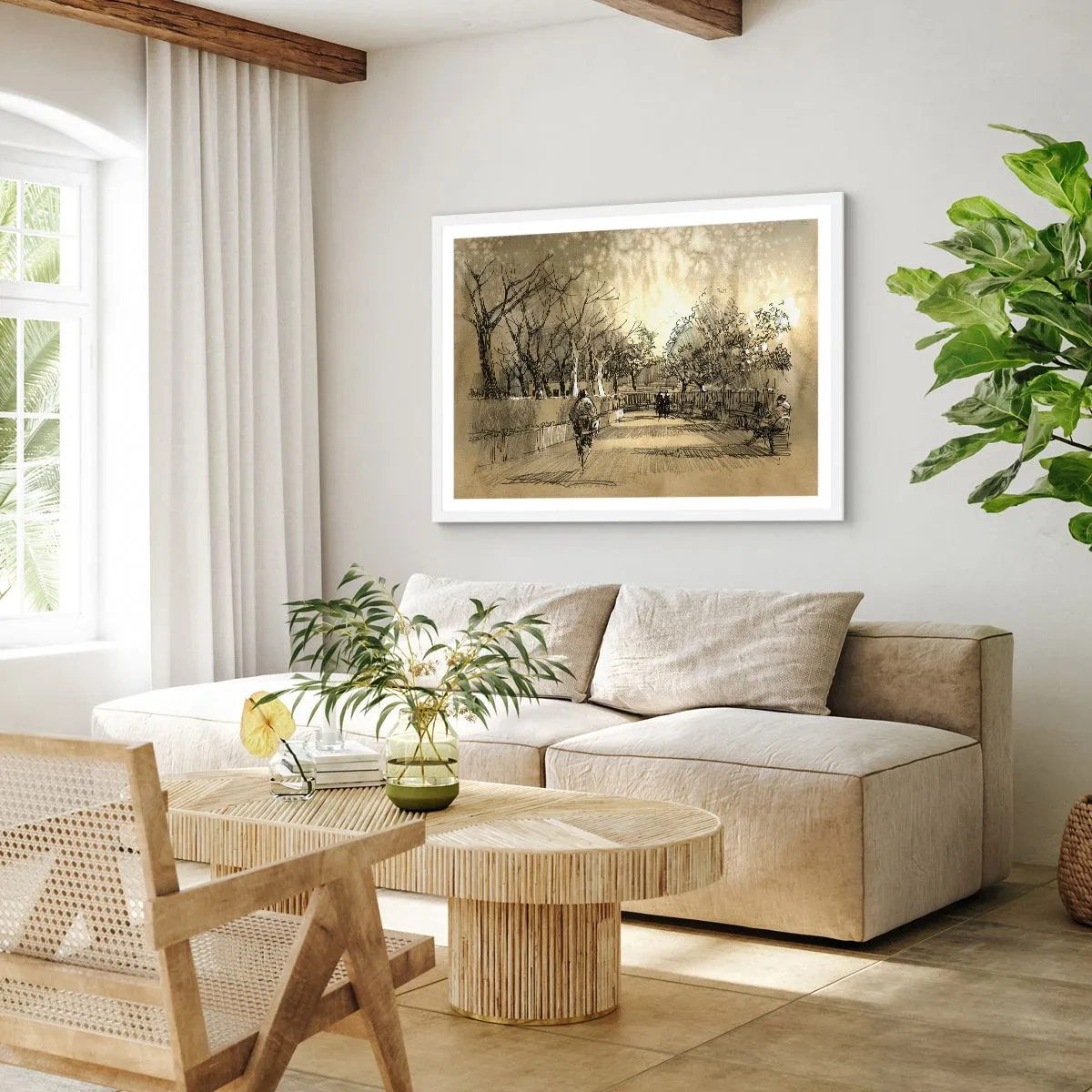 Poszter fekete keretben - Egy tollal megállított pillanat - 100x70 cm