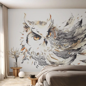 Öntapadós Fotótapéta Deluxe Sticker - A mágia világából jött - Madár, Bagoly, Grafika - 250x175 cm