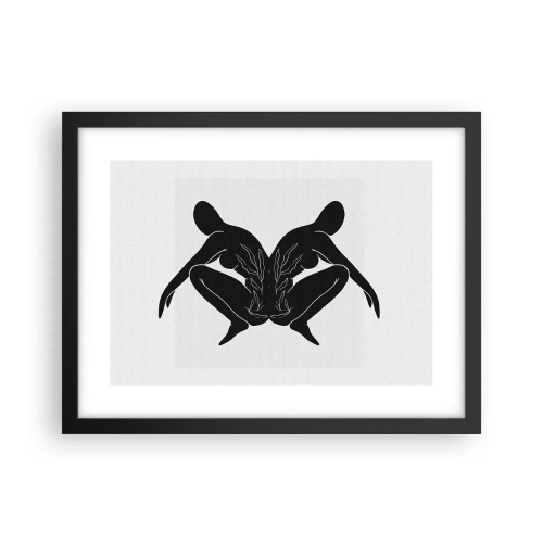 Poszter fehér keretben - Egy közös lélek - 40x30 cm