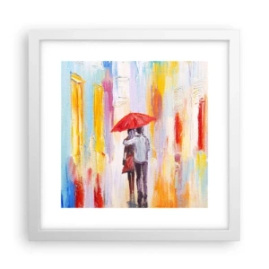 Poszter fekete keretben - Hadd essen az eső - 30x30 cm