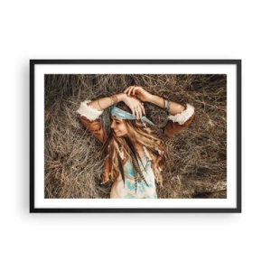 Poszter fehér keretben - Útban a szerelem nyara felé - 70x50 cm