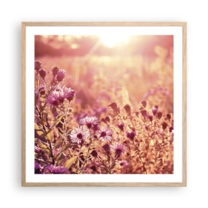 Poszter világos tölgy keretben - A nyár elmúlás előtt - 60x60 cm