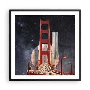 Poszter fehér keretben - Mindig a középpontban - 60x60 cm