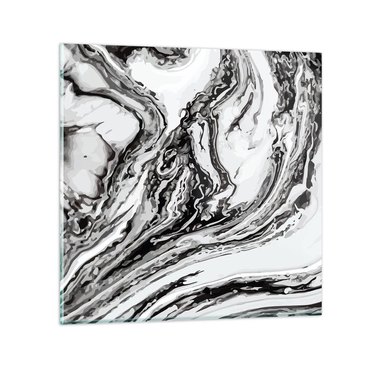 Üveg kép - Kezdetben káosz uralkodott - 40x40 cm