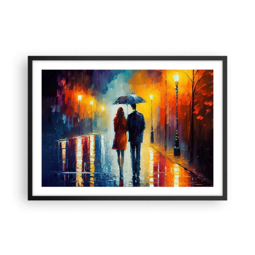 Poszter fehér keretben - Együtt - egy színes éjszaka - 70x50 cm