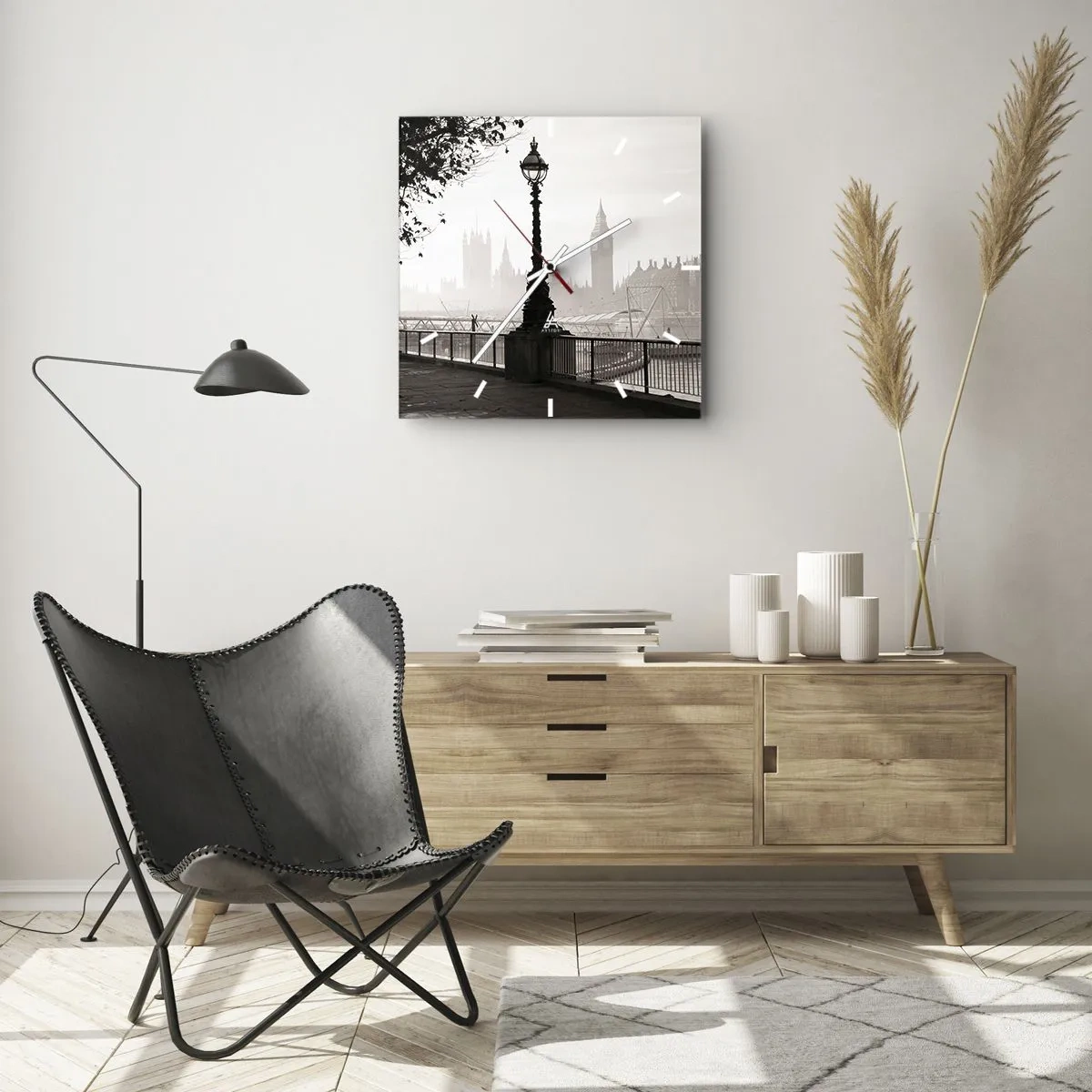 Falióra, Óra - Londoni reggel - 40x40 cm
