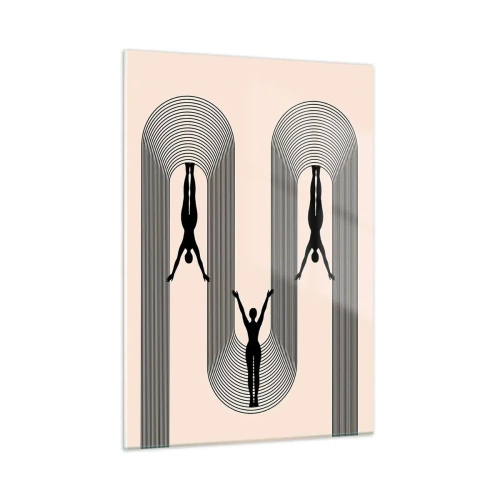 Üveg kép - Fejjel lefelé - 50x70 cm