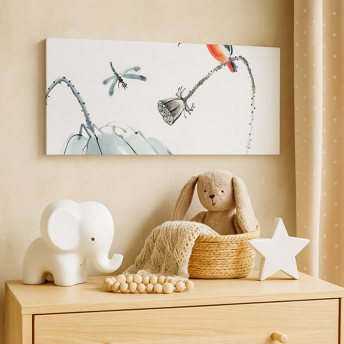 Vászonkép - A rét élete - 30x30 cm