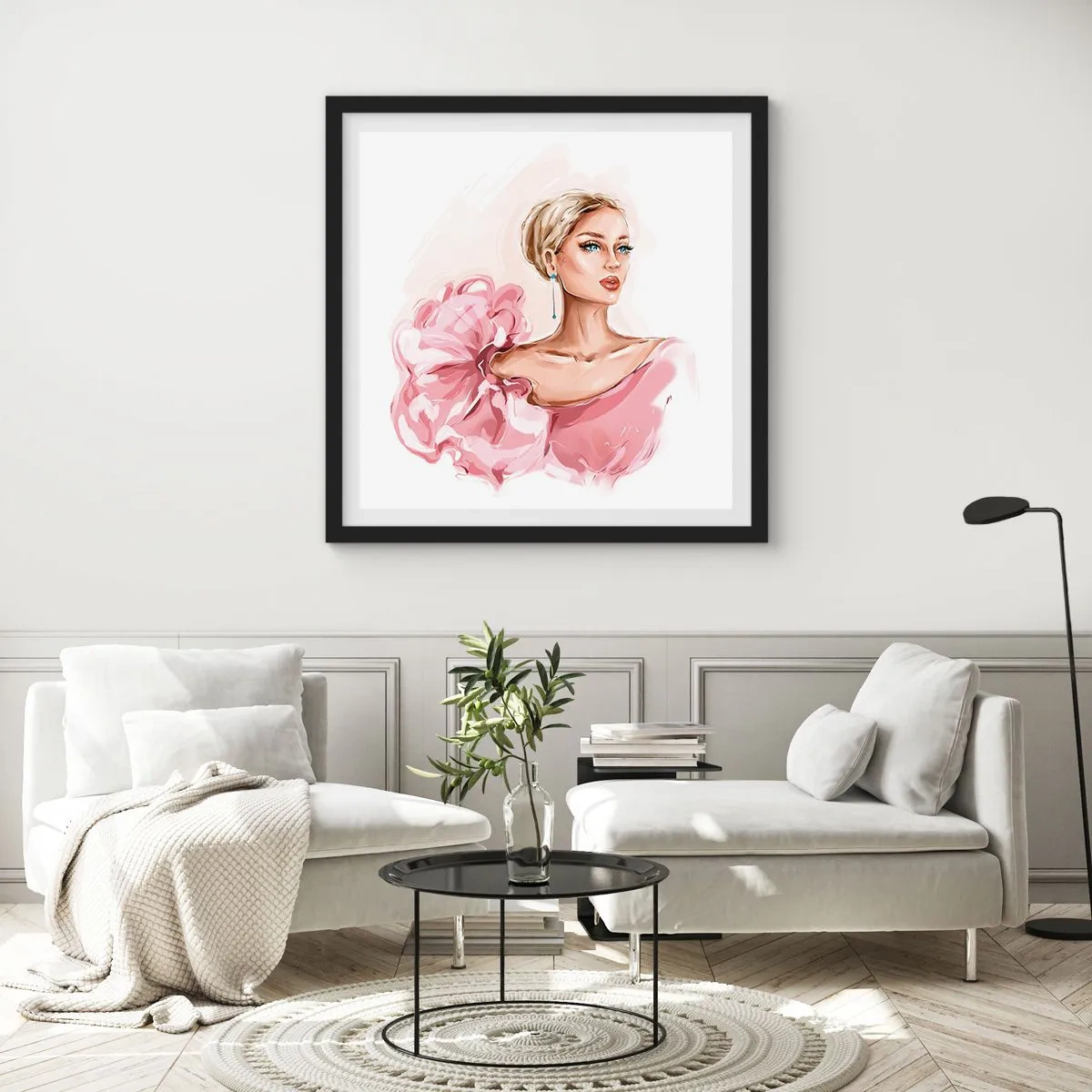 Poszter fehér keretben - Mintha festett lenne… - 50x50 cm