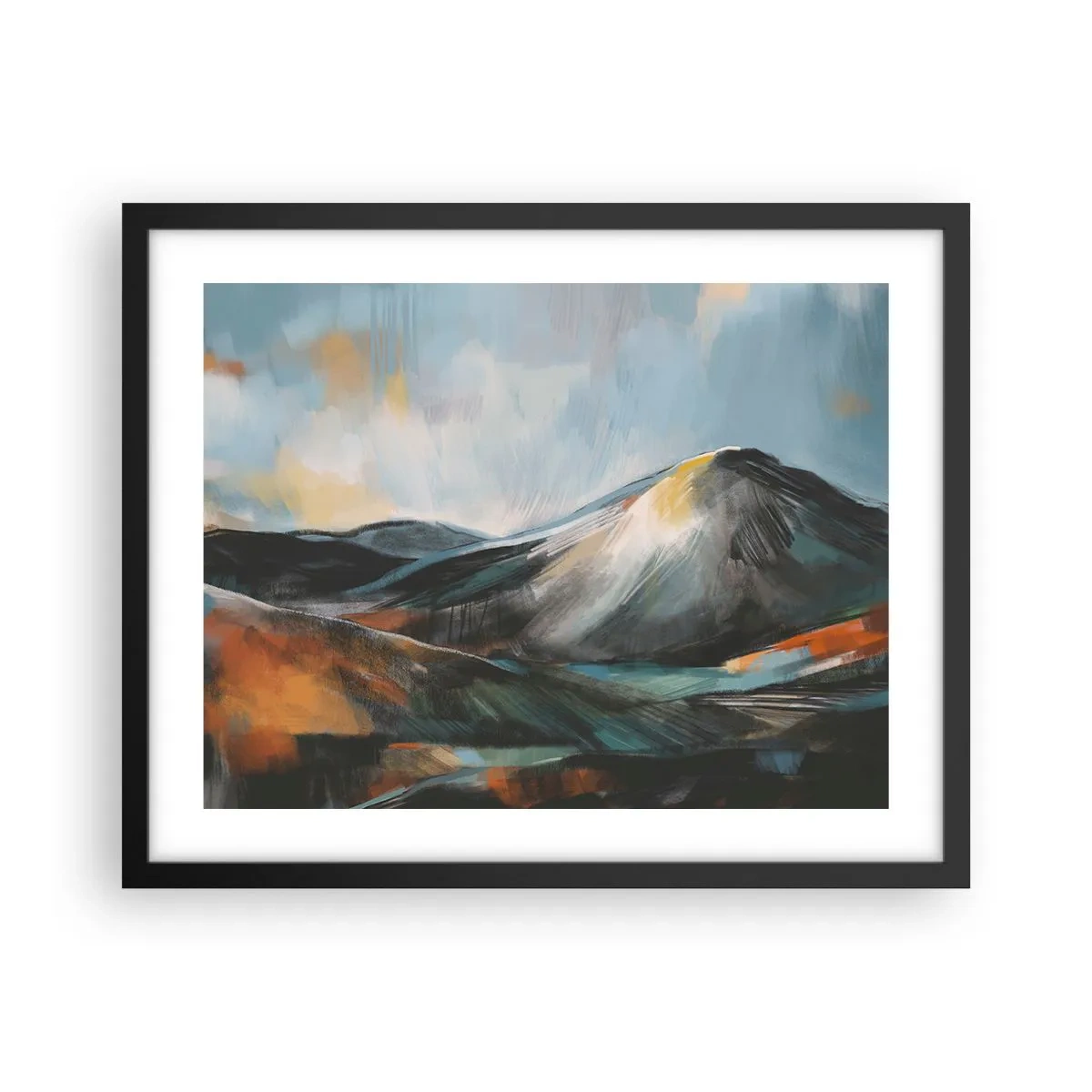 Poszter fehér keretben - Nyers és gyönyörű - 50x40 cm