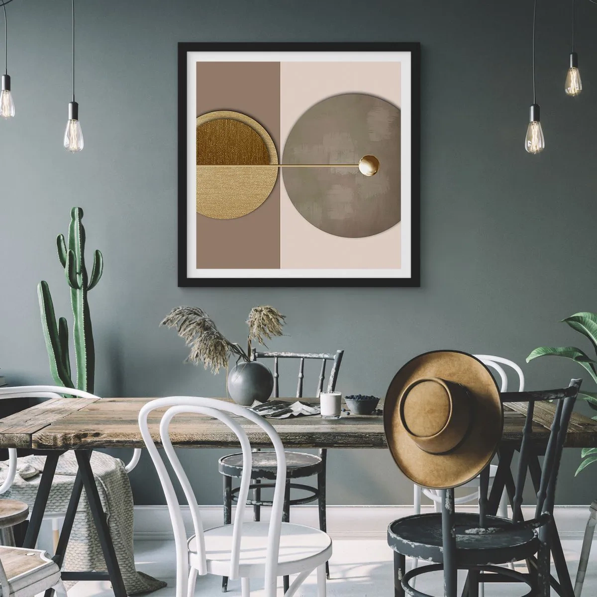 Poszter fehér keretben - Tökéletes egyensúly - 40x40 cm