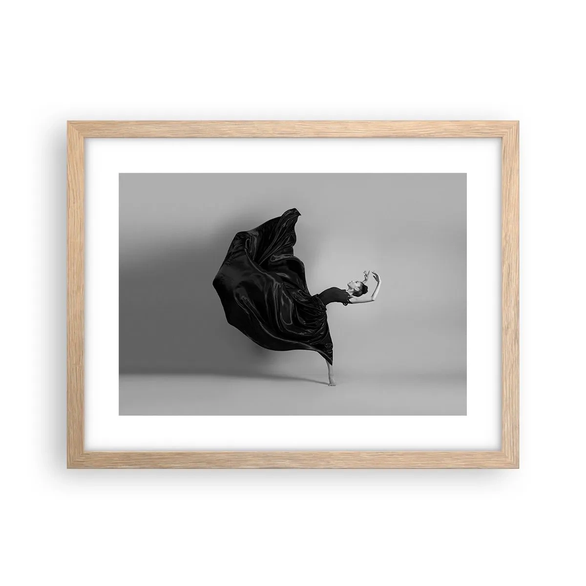 Poszter világos tölgy keretben - Szárnyas zene - 40x30 cm