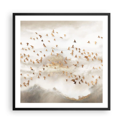 Poszter fehér keretben - Itt az idő... - 60x60 cm