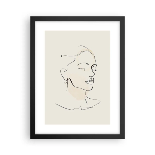 Poszter fehér keretben - Bizonyos vonallal - 30x40 cm
