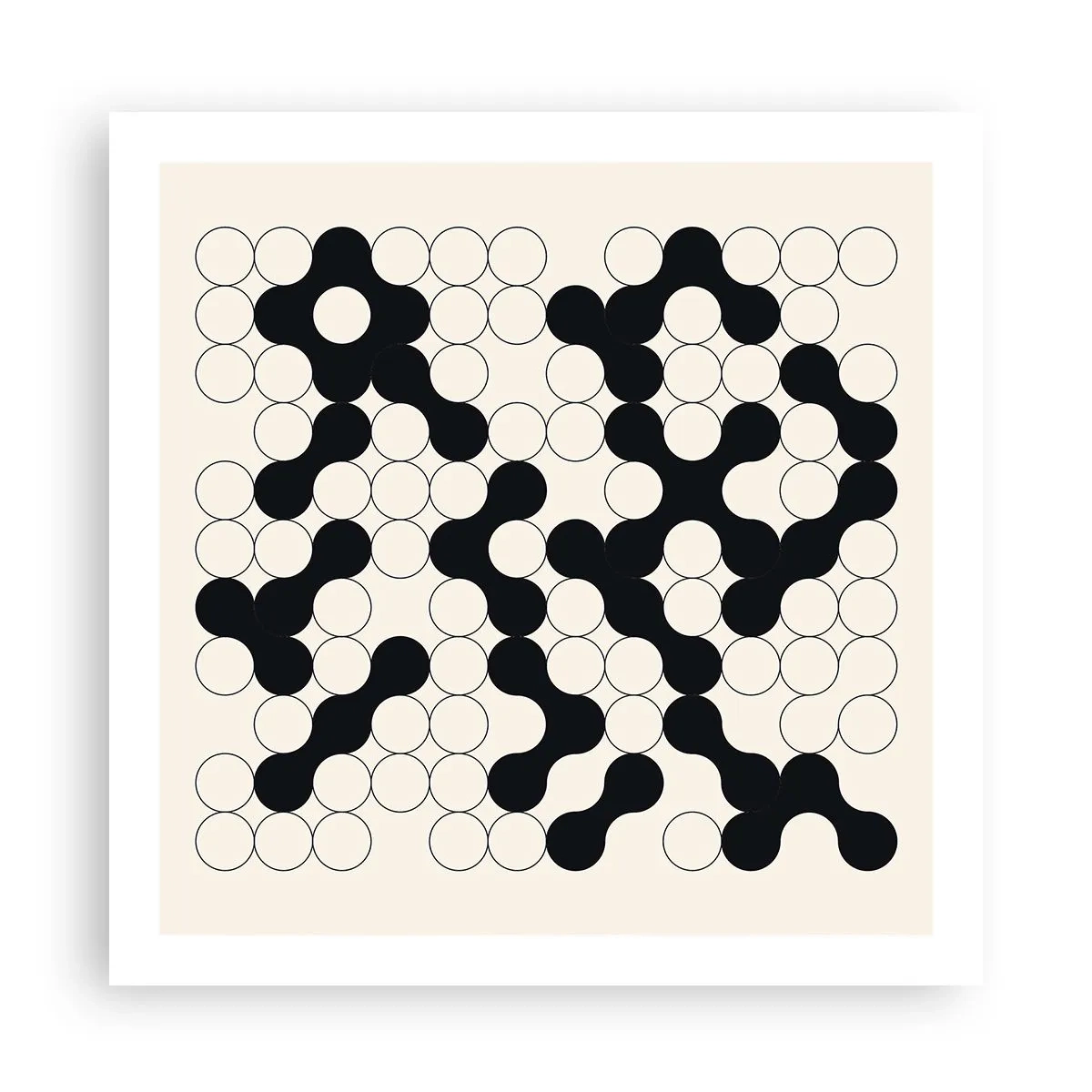 Poszter - Kínai játék - variáció - 60x60 cm
