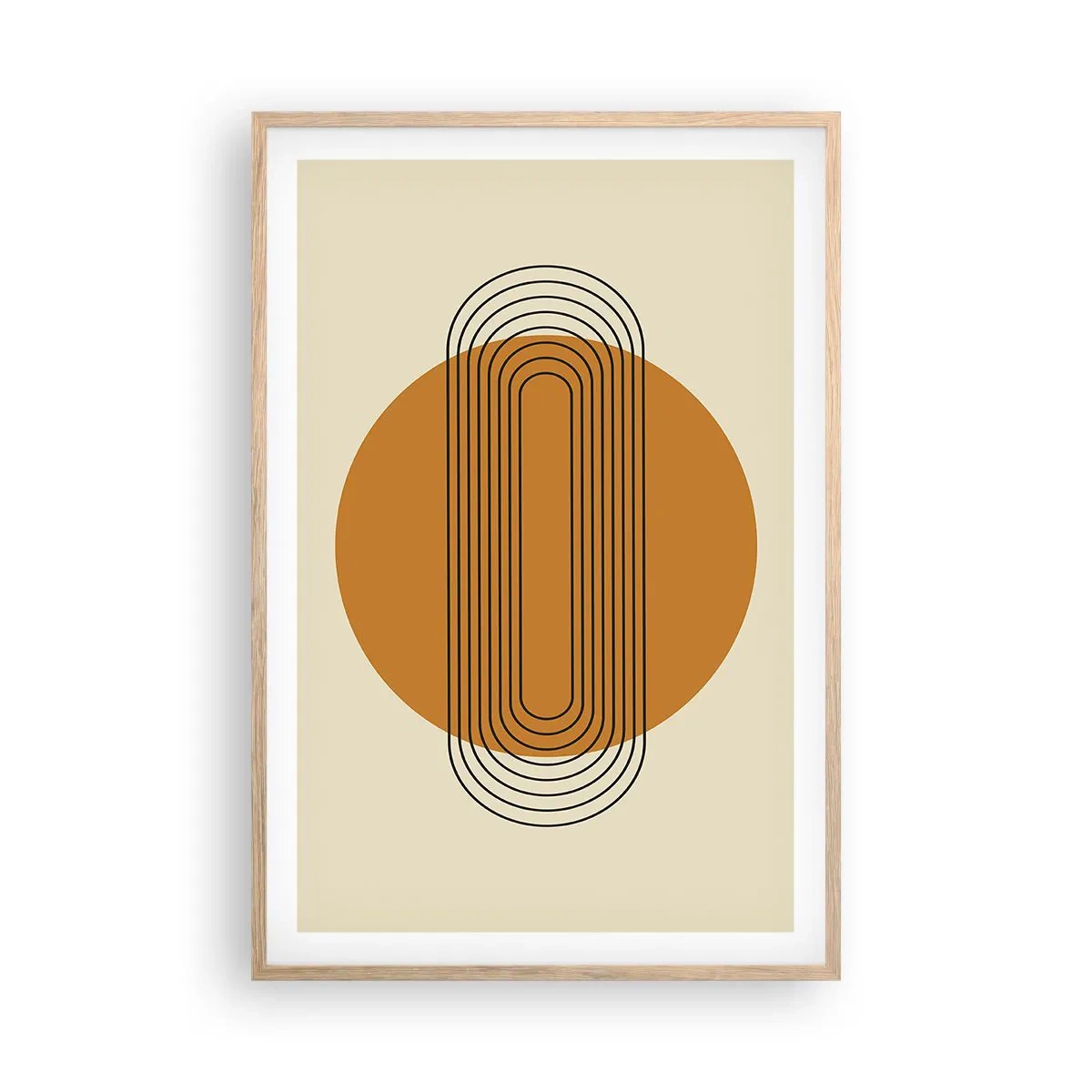 Poszter világos tölgy keretben - Tökéletes terv - 61x91 cm