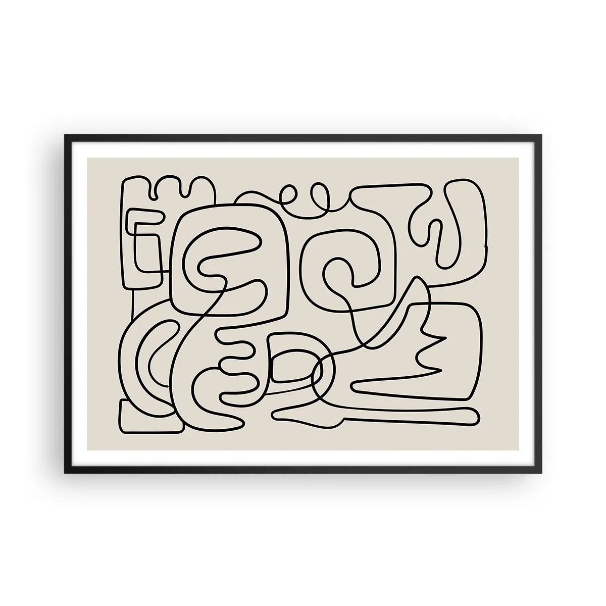 Poszter fehér keretben - A nyomonkövetésben - 100x70 cm