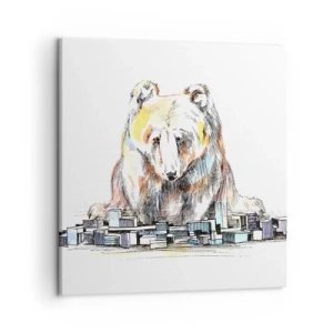 Vászonkép - Hogy lehet így élni? - 50x50 cm