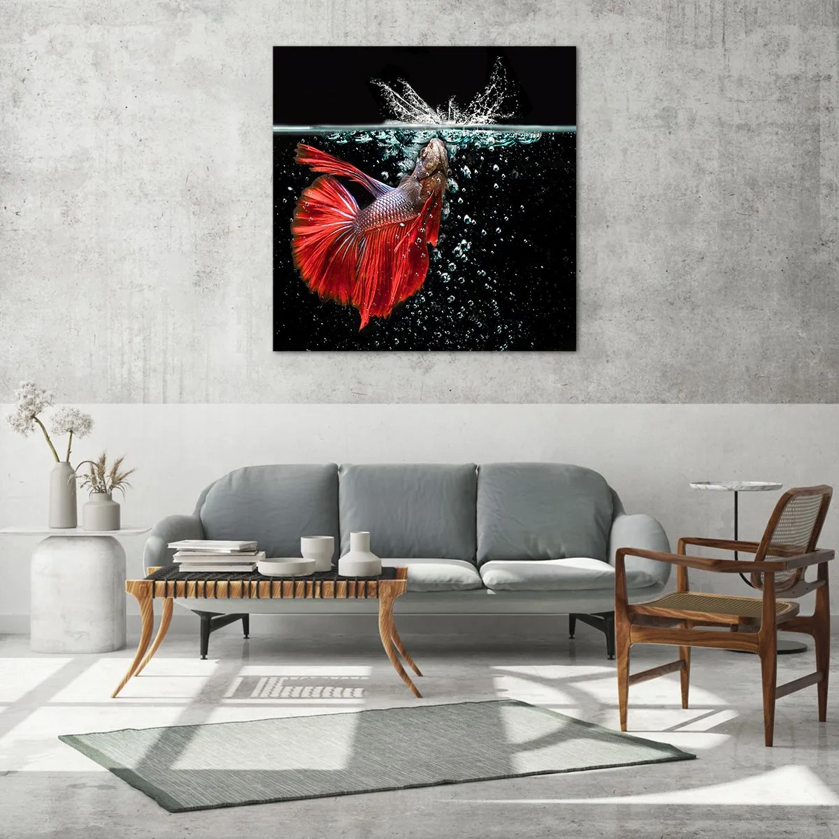 Üveg kép - Három kívánságod van - 70x70 cm