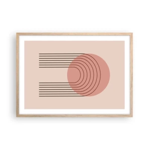 Poszter világos tölgy keretben - Ellenállhatatlan vonzalom - 70x50 cm