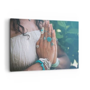 Vászonkép - Üdvözöljük a lét középpontjában - 120x80 cm