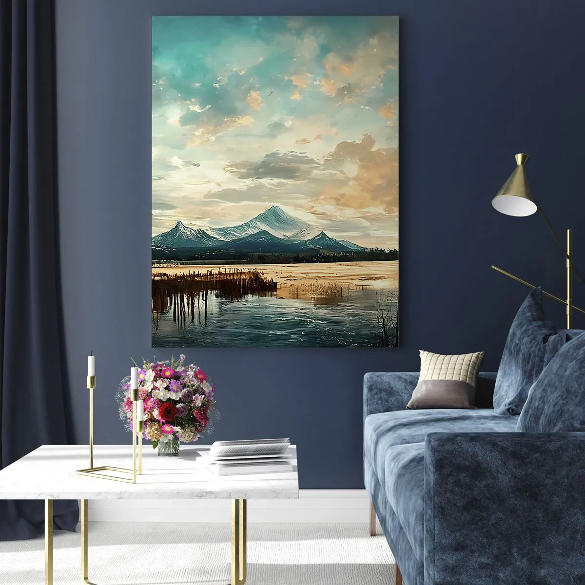 Üveg kép - Az ég védelme alatt - 50x70 cm