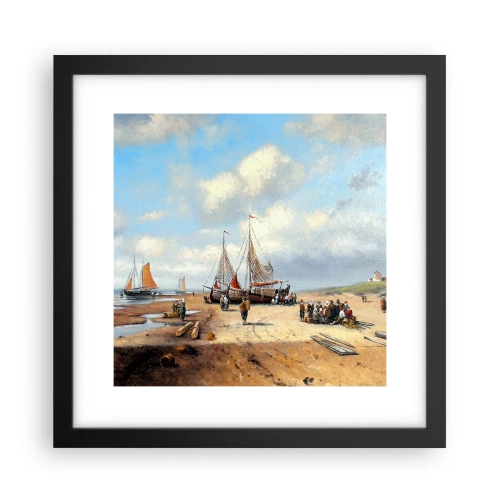 Poszter fehér keretben - Egy sikeres fogás után - 30x30 cm