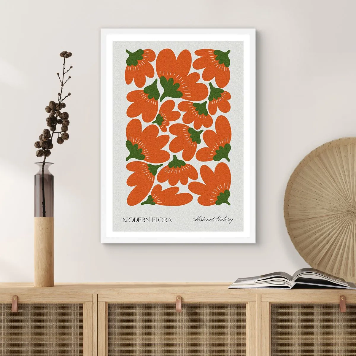 Poszter fekete keretben - A virágok életéről - 40x50 cm