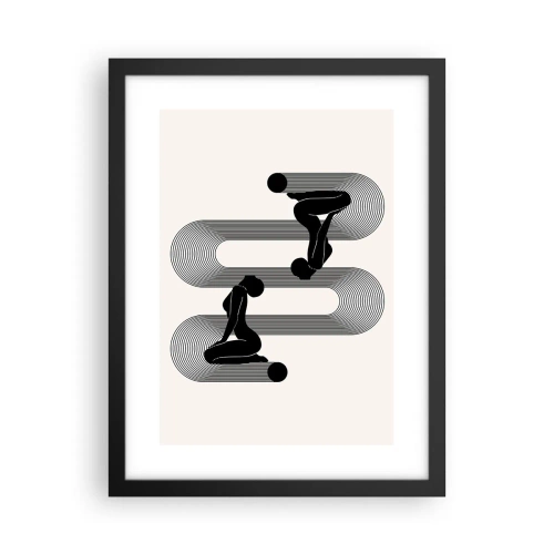 Poszter fehér keretben - Érzéki szimmetria - 30x40 cm