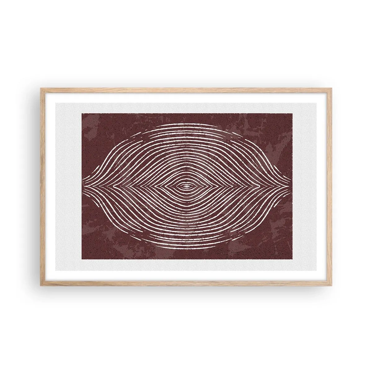 Poszter világos tölgy keretben - A tér beszél - 91x61 cm