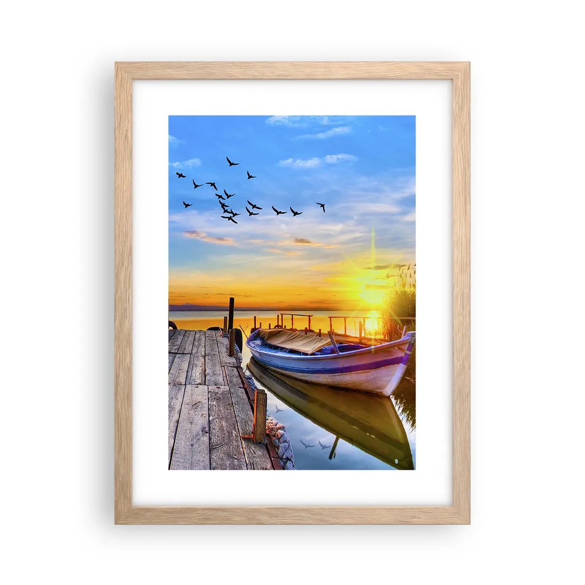 Poszter világos tölgy keretben - Viszlát holnapig - 30x40 cm