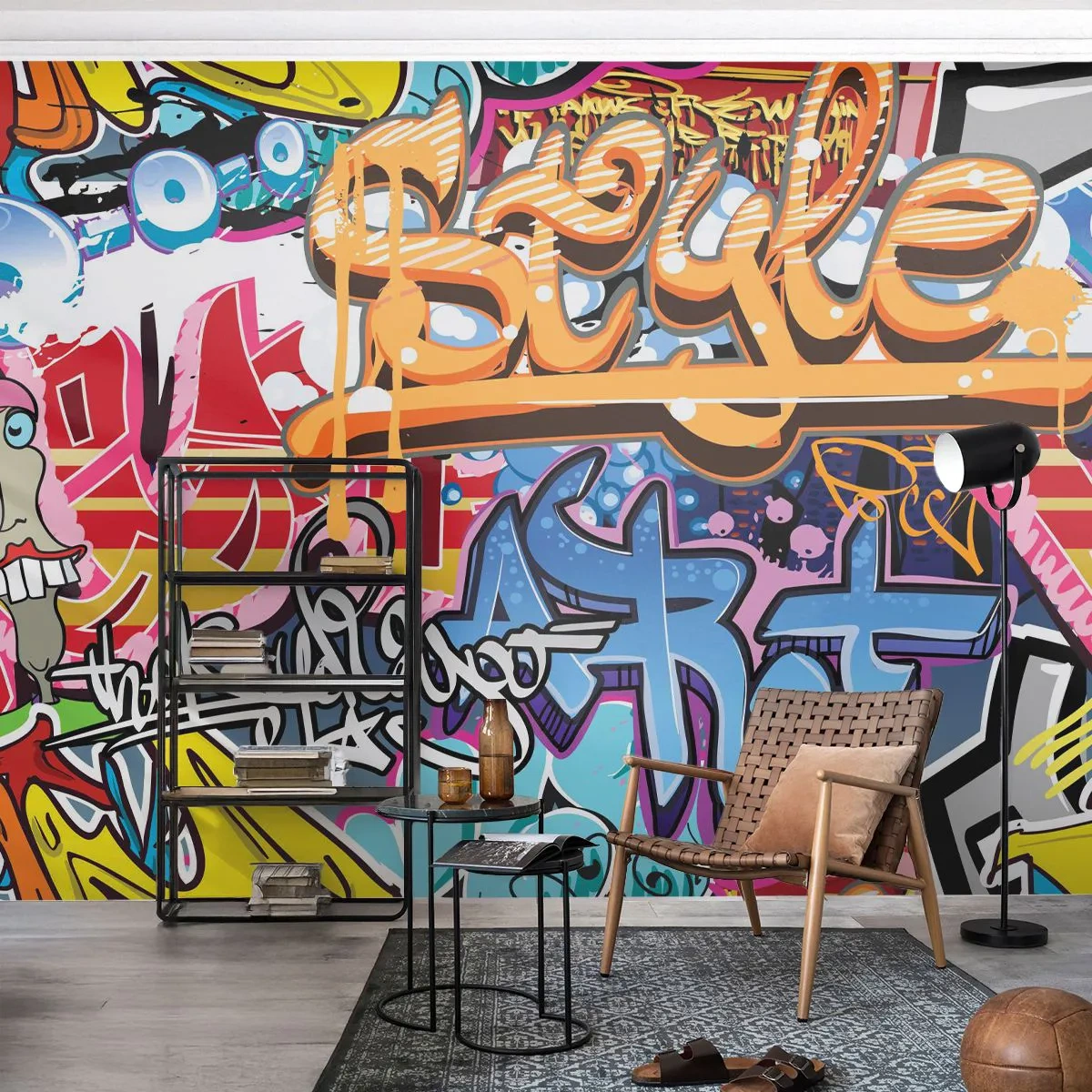 Öntapadós Fotótapéta Deluxe Sticker - Falfestmények, falfestmények, falfestmények... - Falfirkálás, Darab, Modern minta - 150x105 cm