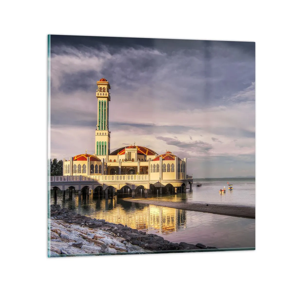 Üveg kép - A természet temploma - 30x30 cm