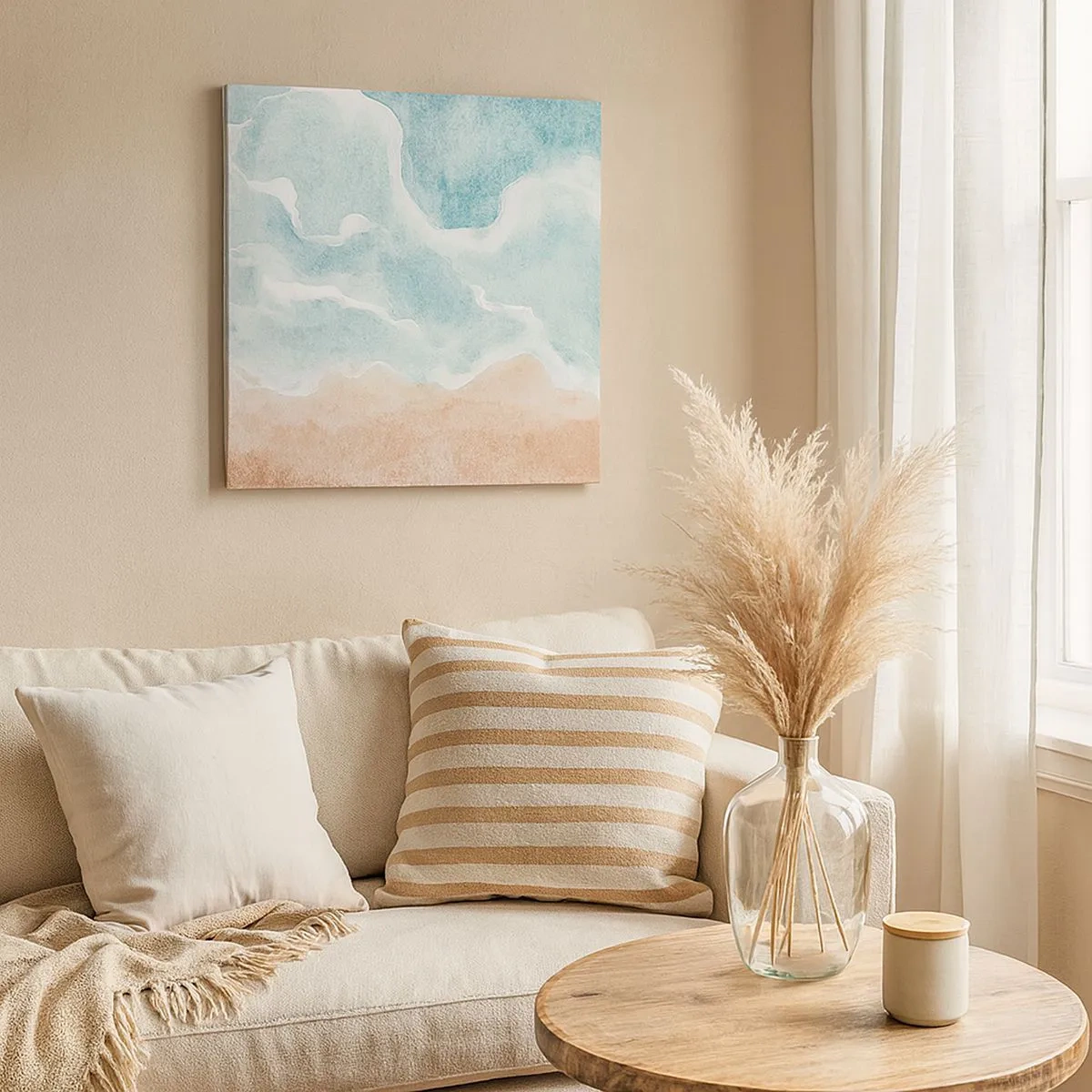 Vászonkép - Felhő absztrakció - 30x30 cm