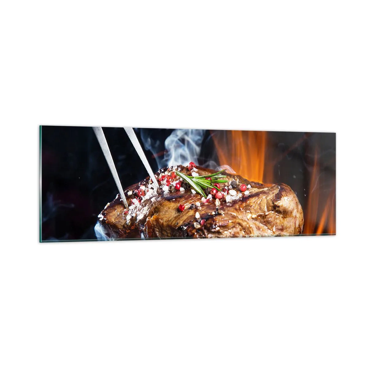 Üveg kép - Lédús és illatos - 90x30 cm