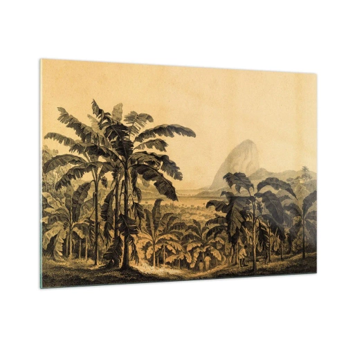 Üveg kép - Gyarmati klímában - 100x70 cm