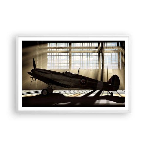 Poszter fekete keretben - Harcos pihenése - 91x61 cm