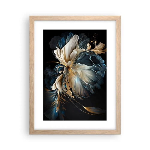 Poszter világos tölgy keretben - Mesebeli páfrányvirág - 30x40 cm