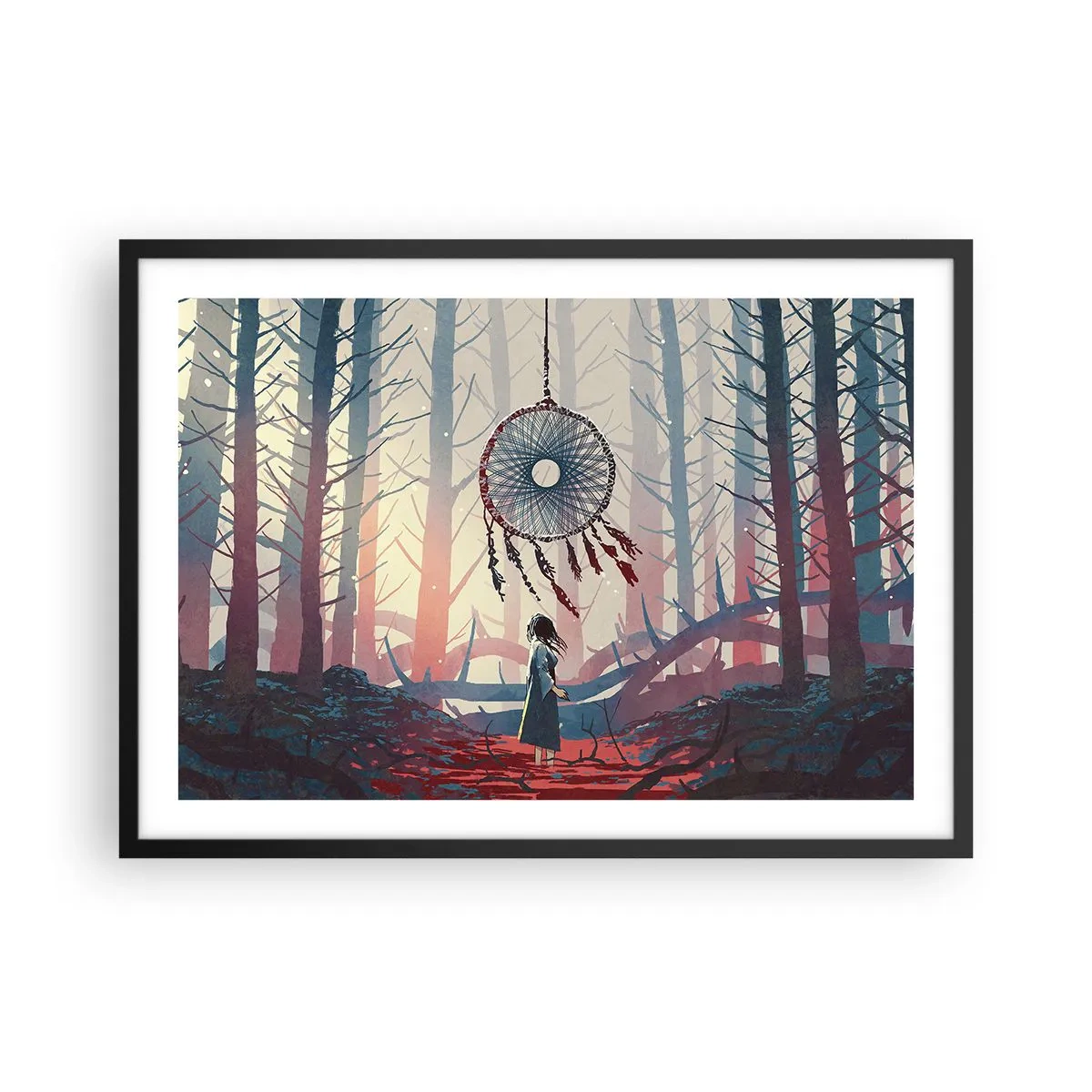Poszter fehér keretben - A boldogság titkos rituáléja - 70x50 cm