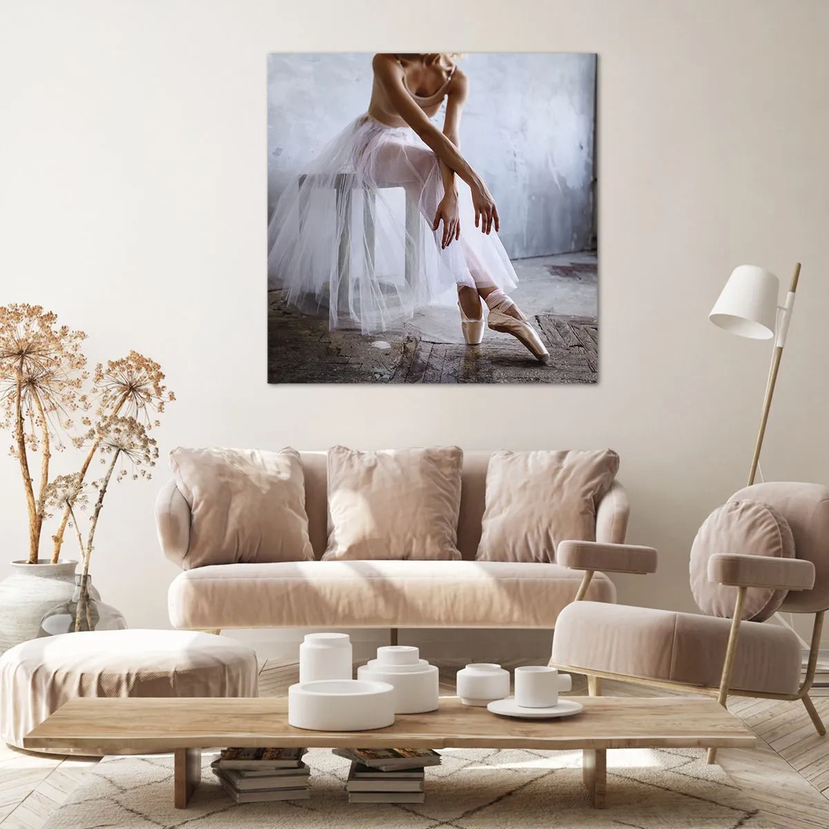 Vászonkép - Mielőtt a rámpa fényei kigyúlnak - 70x70 cm