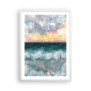 Poszter fekete keretben - Víz, fény, levegő - 50x70 cm