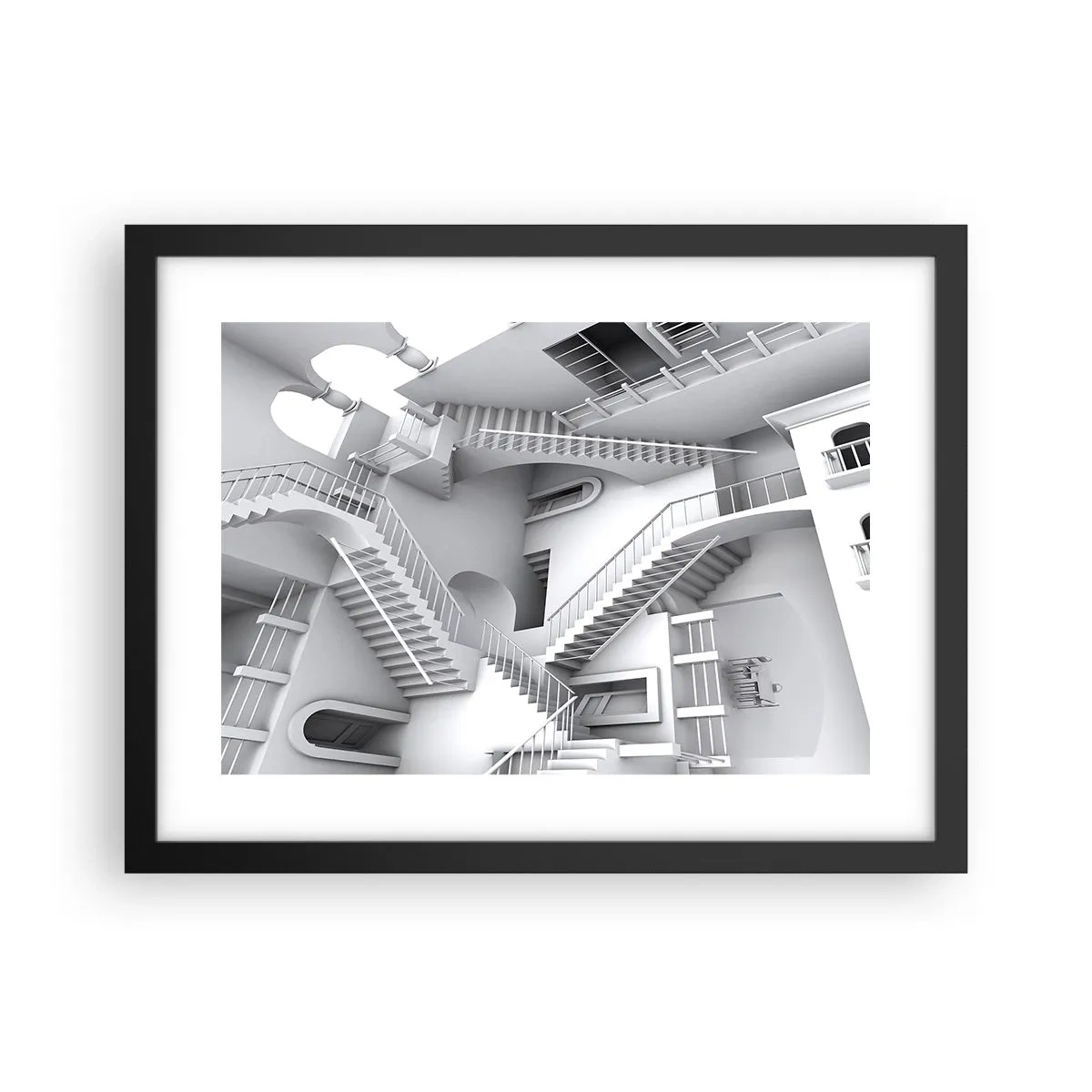 Poszter fehér keretben - A tér paradoxonjai - 40x30 cm