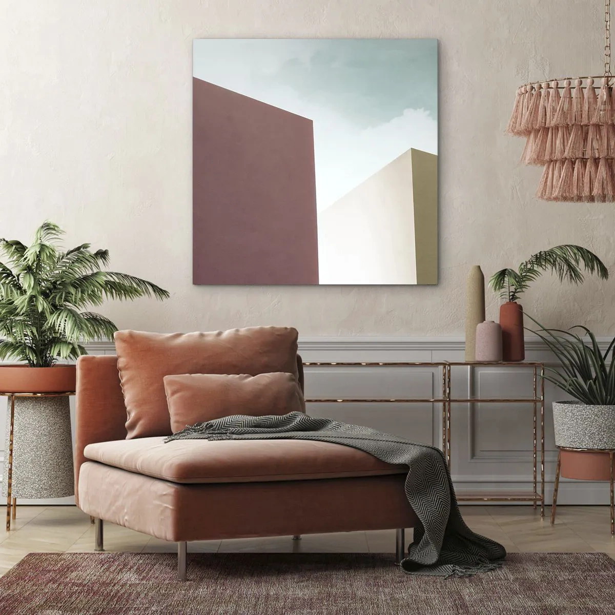 Vászonkép - Egy napsütéses nyár geometriája - 30x30 cm